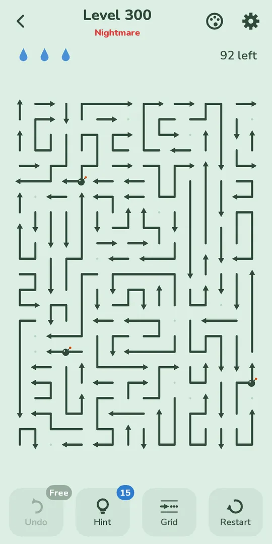 A huge board with hundreds of arrows