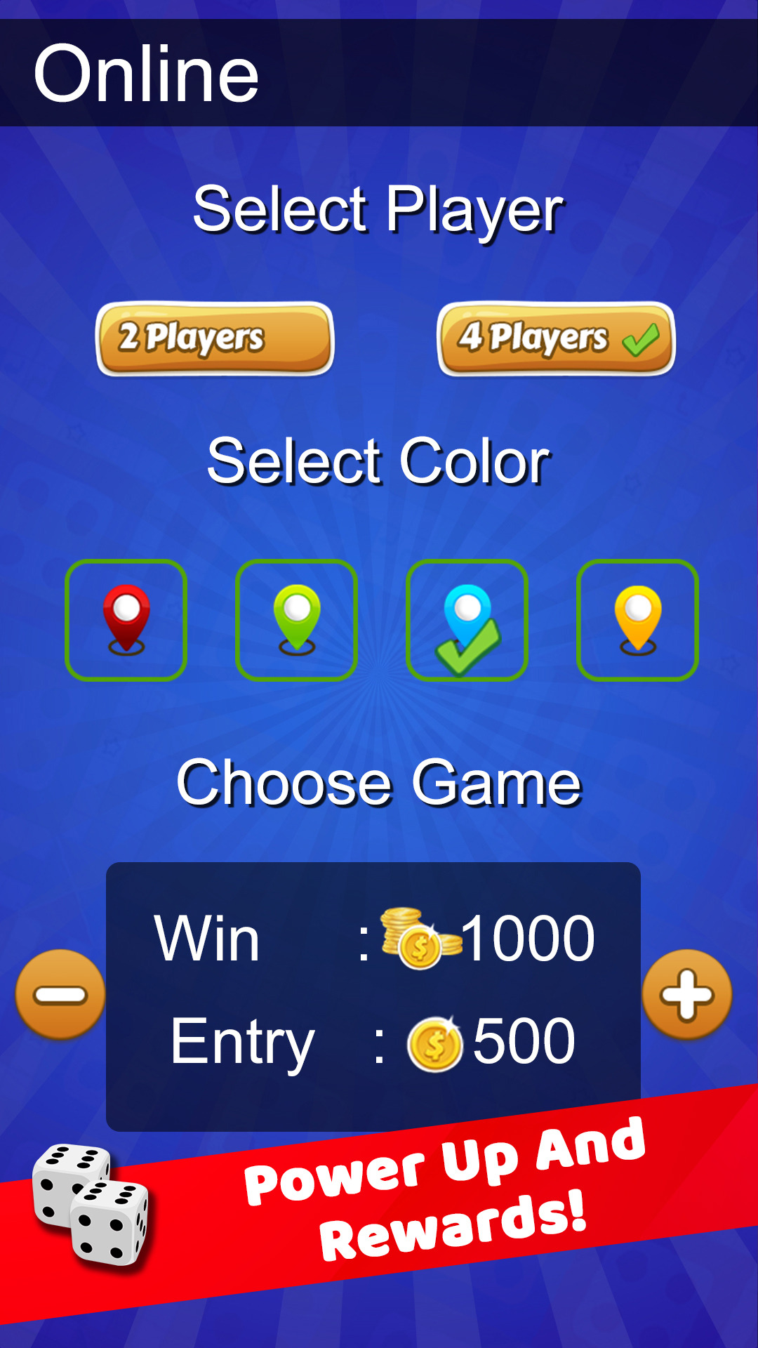 Match result screen